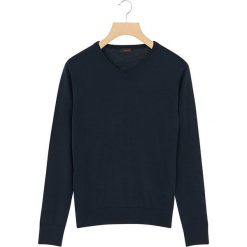 Sweter w kolorze granatowym. Niebieskie swetry męskie Rodier, s, bez wzorów, z wełny, klasyczne, bez kołnierzyka, bez kaptura. W wyprzedaży za 99,95 zł.