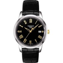 PROMOCJA ZEGAREK TISSOT T-CLASSIC T033.410.26.053.01. Czarne zegarki męskie TISSOT, ze stali. W wyprzedaży za 589,60 zł.