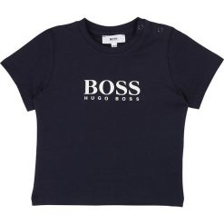 Boss - T-shirt dziecięcy 62-98 cm. Białe t-shirty chłopięce Boss, z nadrukiem, z bawełny, bez rękawów. Za 159,90 zł.