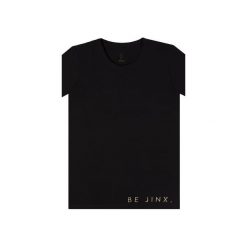 TSHIRT BE JINX BLACK BOY. Czarne t-shirty damskie Jimmy jinx, l, z nadrukiem, bez kołnierzyka. Za 109,00 zł.
