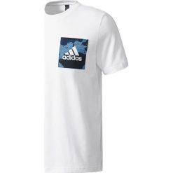 Adidas Koszulka Essentials AOP Tee biała r. S (B47352). Białe koszulki sportowe męskie Adidas, m. Za 103,58 zł.