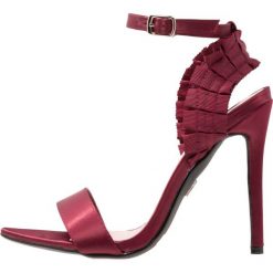 Sandały damskie: Lost Ink BETTY PLEATED Sandały na obcasie burgundy