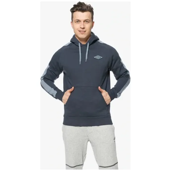 Umbro Bluza Contrast Sleeve Panel Oh Hooded , granatowy, rozmiar L. Niebieskie bluzy męskie Umbro, m, bez wzorów, z bawełny, z kapturem, bez rękawów, bez kaptura. W wyprzedaży za 79,99 zł.