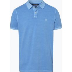 Marc O'Polo - Męska koszulka polo, niebieski. Niebieskie koszulki męskie Marc O'Polo, xl, bez wzorów, z bawełny, bez rękawów. Za 259,95 zł.