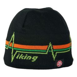 Czapki męskie: Viking Czapka Windstopper 0651 czarno-zielona (2150651UNI)