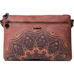 Desigual Torebka Bols Tekila Sun rise Durban Cognac 19WAXP86 6042. Brązowe torebki klasyczne damskie Desigual, bez wzorów, bez dodatków. Za 269,00 zł.