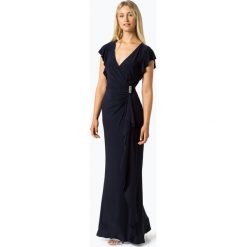 LAUREN RALPH LAUREN - Damska sukienka wieczorowa, niebieski. Niebieskie sukienki koktajlowe marki Lauren Ralph Lauren, z kopertowym dekoltem, kopertowe. Za 499,95 zł.
