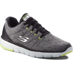 Buty SKECHERS - Stally 52957/GYBK Gray/Black. Szare buty sportowe męskie Skechers, ze skóry ekologicznej, bez zapięcia, na fitness i siłownię. W wyprzedaży za 209,99 zł.