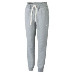 Spodnie dresowe damskie: Puma Spodnie Dresowe Fun Graphic Sweat Pants Athletic Gray Heather S