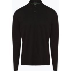 BOSS Athleisurewear - Męska koszulka polo – Pirol, czarny. Czarne koszulki polo BOSS Athleisurewear, l, z długim rękawem. Za 429,95 zł.