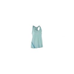 Top do biegania RUN LIGHT damski. Brązowe topy damskie KALENJI, bez wzorów, z elastanu, bez rękawów, do biegania. Za 39,99 zł.