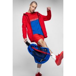 Bluza męska BLM300 - czerwony. Czerwone bluzy męskie xl, bez wzorów, z dzianiny, z kapturem, bez rękawów, z kapturem. Za 129,99 zł.