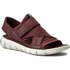 Sandały ECCO - Intrinsic Sandal 84200352999 Bordeaux/Bordeaux. Czerwone sandały damskie ecco, z materiału. Za 429,90 zł.