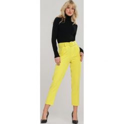 Żółte Spodnie Simplicity. Żółte spodnie damskie Renee, s, z tkaniny. Za 89,99 zł.