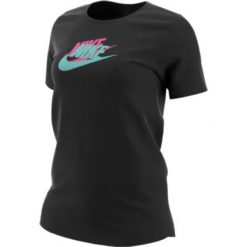 Koszulka Nike Wmns NSW Boy Futura (AR5332-010). Czarne koszulki damskie Nike, bez wzorów, z bawełny, bez kołnierzyka. Za 99,99 zł.
