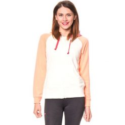 Bluzy sportowe damskie: Bluza w kolorze kremowo-pomarańczowym