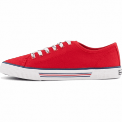 Tom Tailor tenisówki damskie 8095305, 38 czerwone. Czerwone trampki i tenisówki damskie Tom Tailor, bez wzorów, na sznurówki. Za 219,00 zł.