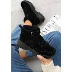 Czarne Traperki Loyola. Czarne buty sportowe damskie Born2be, z futra, sportowe. Za 159,99 zł.