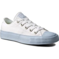 Trampki CONVERSE - Ctas II Ox 155727C White/Porpoise/Porpoise. Białe półbuty damskie Converse, bez wzorów, z gumy, bez zapięcia. W wyprzedaży za 229,00 zł.