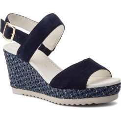 Espadryle GABOR - 25.790.16 Bluette. Niebieskie espadryle damskie Gabor, bez wzorów, ze skóry, bez obcasa, na obcasie. W wyprzedaży za 299,00 zł.