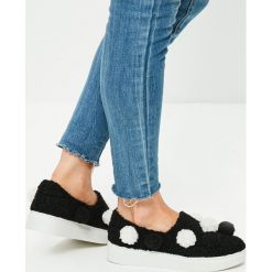 Missguided - Tenisówki. Czarne tenisówki damskie marki Missguided, z gumy. W wyprzedaży za 69,90 zł.