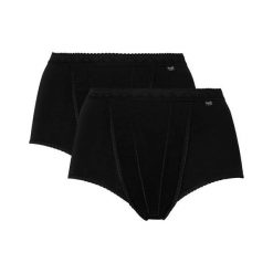 Sloggi Figi maxi Control 2 Pack czarny female czarny 52. Czarne majtki damskie Sloggi, s, z bawełny. Za 119,00 zł.