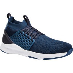 Buty fitness 520 męskie. Niebieskie buty sportowe męskie DOMYOS, z poliesteru, bez zapięcia, na fitness i siłownię. Za 139,99 zł.