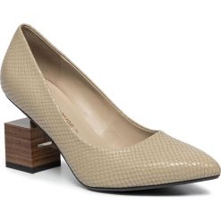 Półbuty UNITED NUDE - Cube Pump 1034242620 Sand. Brązowe półbuty damskie United Nude, bez wzorów, ze skóry, bez obcasa, na obcasie, bez zapięcia. W wyprzedaży za 599,00 zł.