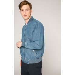 Levi's - Kurtka bomber. Niebieskie płaszcze męskie marki Levi's®, s, bez wzorów, z bawełny, krótkie, bez kaptura. W wyprzedaży za 199,90 zł.