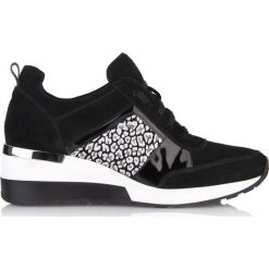 Sneakersy czarne panterka. Czarne sneakersy damskie Arturo Vicci. Za 319,00 zł.