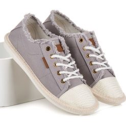 Trampki i tenisówki damskie: Sznurowane trampki espadryle ANNIKA