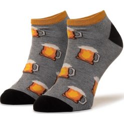 Skarpety Niskie Unisex FREAKERS - SPIW-GRM Szary. Szare skarpetki damskie Freakers, bez wzorów, z elastanu. Za 14,99 zł.