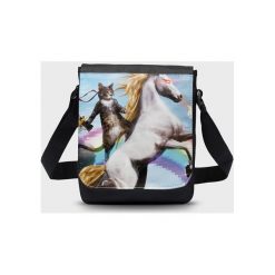 Torba na ramię mała Cat Warrior. Torby męskie na ramię MegaKoszulki, w paski. Za 54,90 zł.