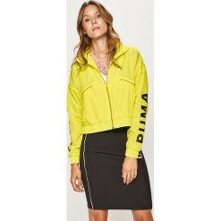 Puma - Kurtka. Żółte kurtki damskie Puma, s, bez wzorów, z poliesteru, krótkie, bez kaptura. Za 299,90 zł.