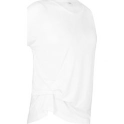 Shirt sportowy z marszczeniem, krótki rękaw bonprix biel wełny. Białe koszulki damskie bonprix, bez wzorów, z wełny, bez kołnierzyka, z krótkim rękawem, krótkie, bez kaptura. Za 54,99 zł.