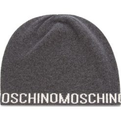Czapka MOSCHINO - 65131 M1880 015. Szare czapki damskie MOSCHINO, bez wzorów, z wiskozy. W wyprzedaży za 219,00 zł.