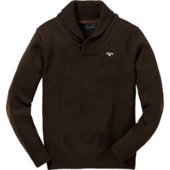 Swetry klasyczne męskie: Sweter Regular Fit bonprix ciemnobrązowy
