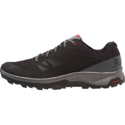 Salomon OUTLINE Obuwie hikingowe black/quiet shade/high risk red. Czarne buty sportowe męskie Salomon, z materiału, outdoorowe. Za 479,00 zł.