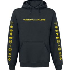 Twenty One Pilots Logo Heavy Bluza z kapturem czarny. Czarne bluzy męskie marki Twenty One Pilots, l, z nadrukiem, z kapturem. Za 184,90 zł.