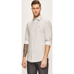 Trussardi Jeans - Koszula. Białe koszule męskie Trussardi Jeans, bez wzorów, z elastanu, eleganckie, z włoskim kołnierzykiem, z długim rękawem. Za 399,90 zł.