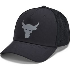 Under Armour Project Rock Czapka z daszkiem Czarny. Czarne czapki męskie Under Armour, bez wzorów, z elastanu, rockowe. Za 171,95 zł.