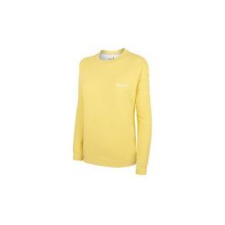 SWEATSHIRT KINGSIZE YELLOW - OVERSIZE. Żółte bluzy damskie Kingsize, s, z haftami, z bawełny, bez rękawów, bez kaptura. Za 69,50 zł.