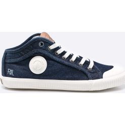 Pepe Jeans - Tenisówki Industry Blue Denim. Niebieskie tenisówki męskie Pepe Jeans, z denimu, na sznurówki. W wyprzedaży za 199,90 zł.