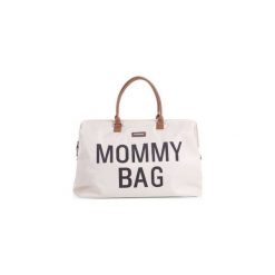 Torba podróżna Mommy Bag kremowa Childhome. Białe torby podróżne Childhome, bez wzorów, z tkaniny. Za 359,00 zł.