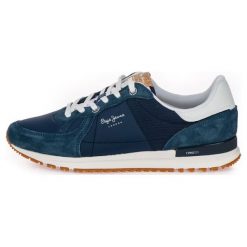 Pepe Jeans Tenisówki Męskie Tinker Pro Premium 42 Ciemnoniebieskie. Szare trampki męskie Pepe Jeans, bez wzorów, z jeansu, bez zapięcia. Za 439,00 zł.