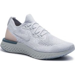 Buty NIKE - Epic React Flyknit AQ0070 014 Pure Platinum/Pure Platinum. Niebieskie buty sportowe damskie Nike, bez wzorów, z tworzywa sztucznego, sportowe, do biegania. W wyprzedaży za 539,00 zł.