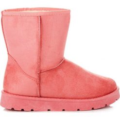 Buty zimowe damskie: Różowe mukluki SARAH