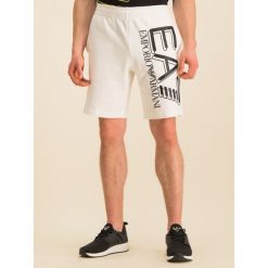 Szorty sportowe EA7 Emporio Armani 3HPS59 PJ05Z 1100. Białe spodenki sportowe męskie EA7 Emporio Armani, xxl, bez wzorów, z bawełny, sportowe. W wyprzedaży za 279,00 zł.
