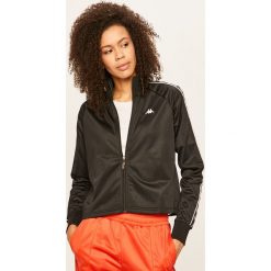 Kappa - Bluza. Czarne bluzy damskie Kappa, s, z aplikacjami, z poliesteru, bez rękawów, bez kaptura. Za 199,90 zł.