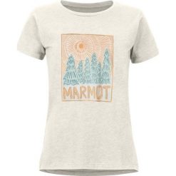 Marmot koszulka damska Woodblock Tee SS (46470) M szara. Szare bluzki sportowe damskie Marmot, m, bez wzorów, z bawełny, bez kołnierzyka, z krótkim rękawem, krótkie, bez kaptura. Za 175,00 zł.